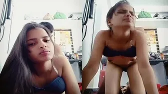 Slim GF Bent Over Getting Fucked From Behind At Home