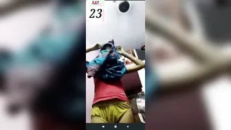 Tall Gf Stripping Clothes Off Showing Her Naked Body Fully