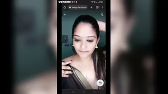 South Indian Babe Stripping Naked During Her Live Video Show