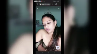 South Indian Babe Stripping Naked During Her Live Video Show