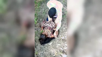 Village Slut Panties Off Getting Fucked Behind The Bushes