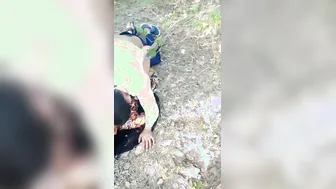 Village Slut Panties Off Getting Fucked Behind The Bushes