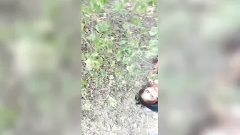 Village Slut Panties Off Getting Fucked Behind The Bushes