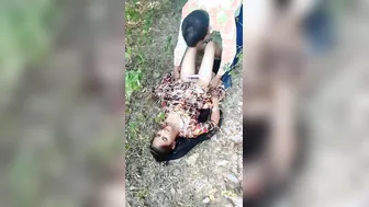 Village Slut Panties Off Getting Fucked Behind The Bushes