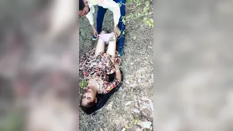 Village Slut Panties Off Getting Fucked Behind The Bushes
