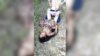 Village Slut Panties Off Getting Fucked Behind The Bushes