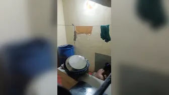 Young GF Naked After Shower Caught On Hidden Camera