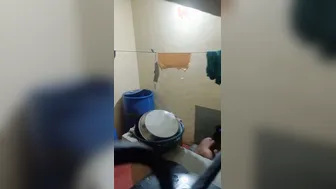 Young GF Naked After Shower Caught On Hidden Camera