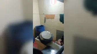 Young GF Naked After Shower Caught On Hidden Camera