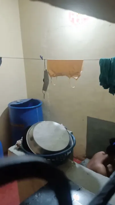 Young GF Naked After Shower Caught On Hidden Camera