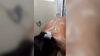 Tamil Milf Bathing Naked Exposing Her Hairy Bush On Video