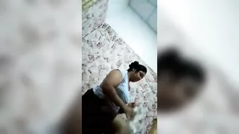 Sri Lankan Babe Showing Off Her Big Tits After Getting Fucked