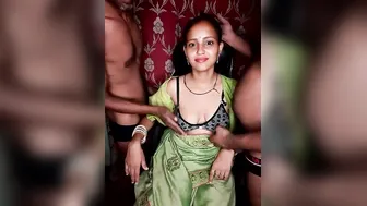 Indian Slut Handling Two Cocks At Once In Threesome