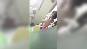 Teen Babe Caught Bathing Naked On Hidden Camera Footage