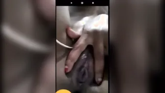 Young GF Spreading Her Virgin Pussy Live On Camera