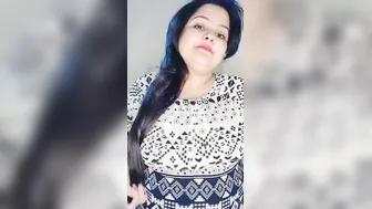 Village Bhabhi Standing Topless Showing Her Tits To Lover