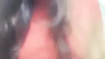 Pressing My GF Big Natural Boobs Making Her Moan