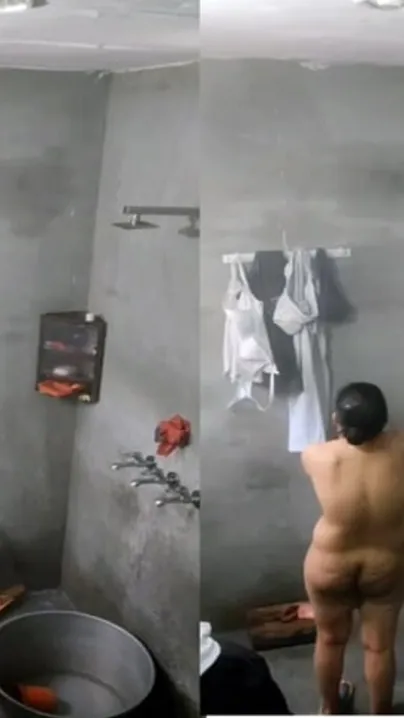 Hidden Cam Catches Village Bhabhi Showering In Bathroom