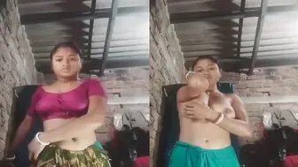 Married Wife Doing Sexy Striptease Naked For Her Ex BF