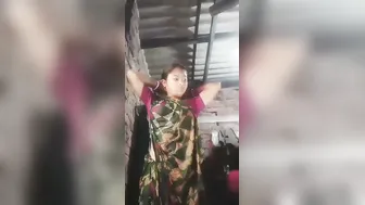 Married Wife Doing Sexy Striptease Naked For Her Ex BF