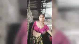 Married Wife Doing Sexy Striptease Naked For Her Ex BF