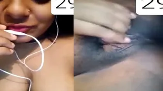 Village Tamil GF Stripping Naked During Late Night Video Call
