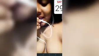 Village Tamil GF Stripping Naked During Late Night Video Call