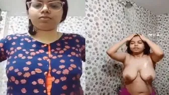 Busty Bengali Babe Showing Off Her Big Natural Tits On Camera