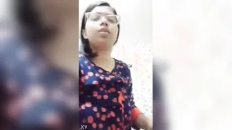 Busty Bengali Babe Showing Off Her Big Natural Tits On Camera