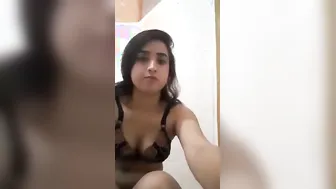 Horny Babe Licking And Playing With Her Own Perfect Natural Tits