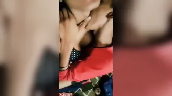 Lovers Fucking Hard After He Sucks Her Perky Tits Passionately