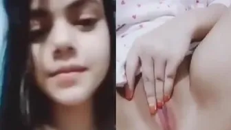 Kashmiri GF Spreading Her Pink Pussy For The Camera