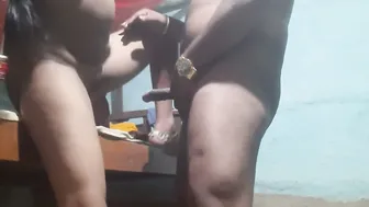 Village Couple Fucking Standing Up In Their Small Room Caught