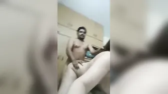 Desi GF Bent Over Taking It Doggy Style So Rough Here