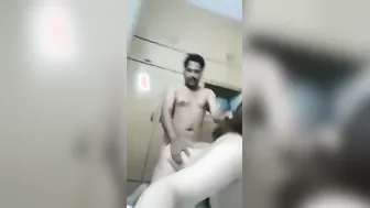 Desi GF Bent Over Taking It Doggy Style So Rough Here