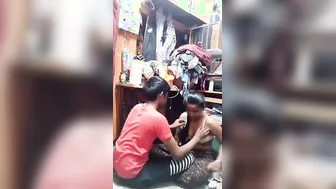 Tailor Pressing And Sucking Her Boobs Inside His Shop Secretly