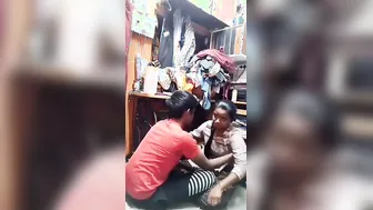 Tailor Pressing And Sucking Her Boobs Inside His Shop Secretly