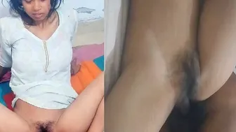 Young Desi Wife Showing Hairy Pussy Getting Fucked At Home