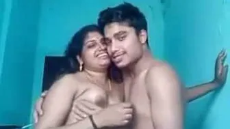 Busty South Indian Aunty Riding Lover Hard In Bedroom Session
