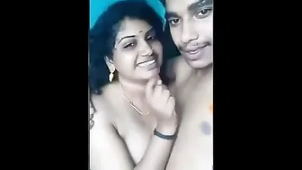 Busty South Indian Aunty Riding Lover Hard In Bedroom Session