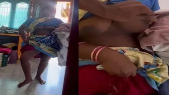 Local Maid Getting Her Big Tits Squeezed Walking Around Naked