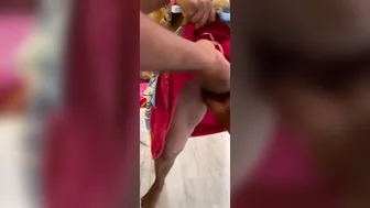 Local Maid Getting Her Big Tits Squeezed Walking Around Naked