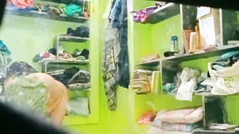 Hidden Camera Catches Bhabhi Changing Clothes In The Bedroom