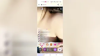 Sexy GF Stripping Topless Teasing Fans With Her Body