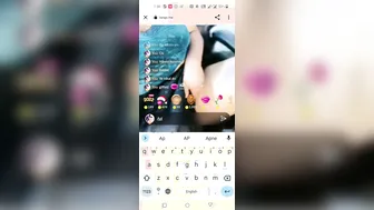 Sexy GF Stripping Topless Teasing Fans With Her Body