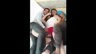 Desi Slut Taking Multiple Guys At Wild Group Session In Bedroom