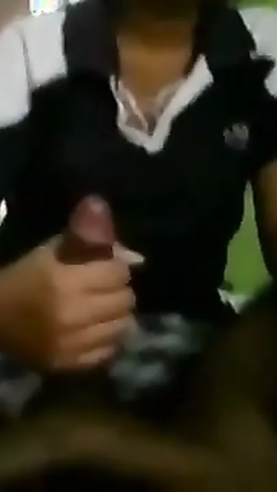 Innocent Teen Touching Dick For First Time Giving Handjob