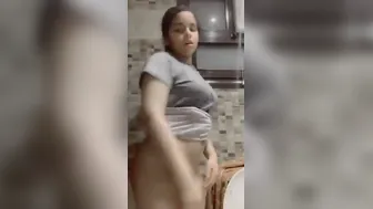 Smooth Pussy Babe Fingering Herself Showing Thick Ass