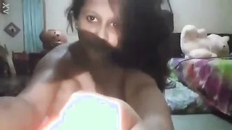 Shy Desi Girl Recording Herself Naked In Bedroom Alone