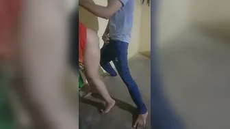 Bhabhi Getting Railed Standing Up Against The Bedroom Wall